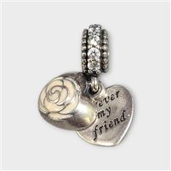 Pandora First My Mother Rose Heart Charm